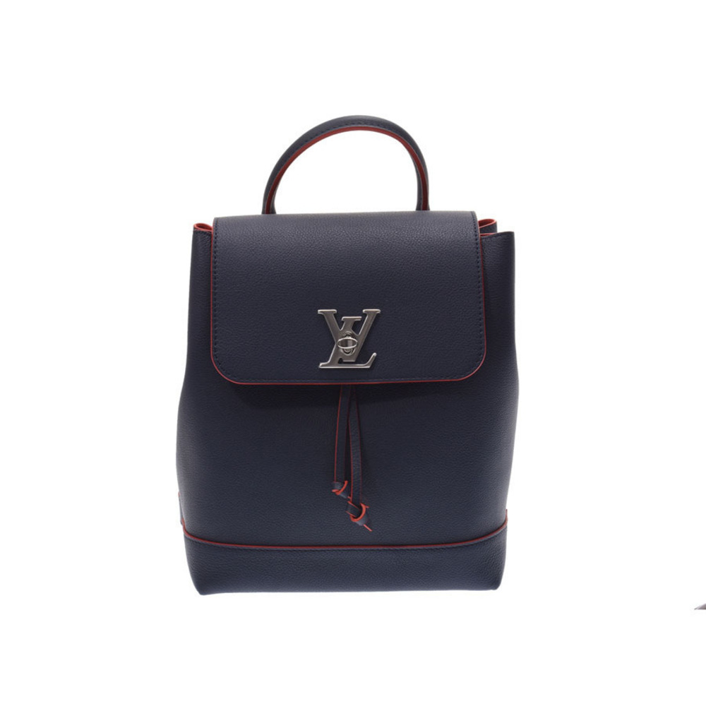Louis Vuitton Lockme Backpack Marine Blue Rouge